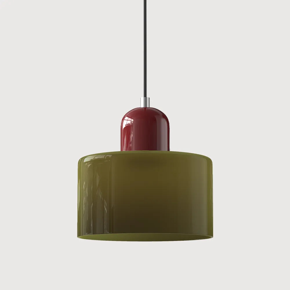 Bauhaus Medieval Simple Round Small Glass Pendant Light