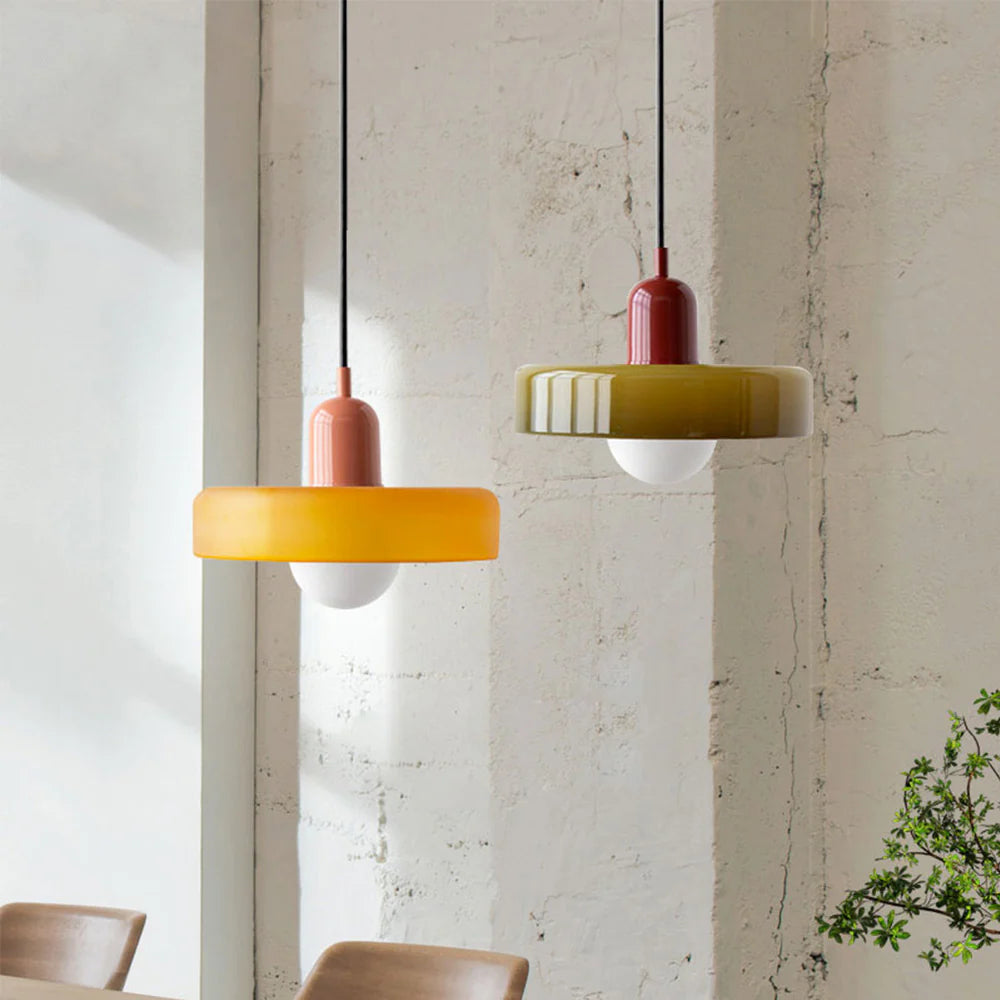 Colorful Modern Art Decor Bauhaus Glass Pendant Light