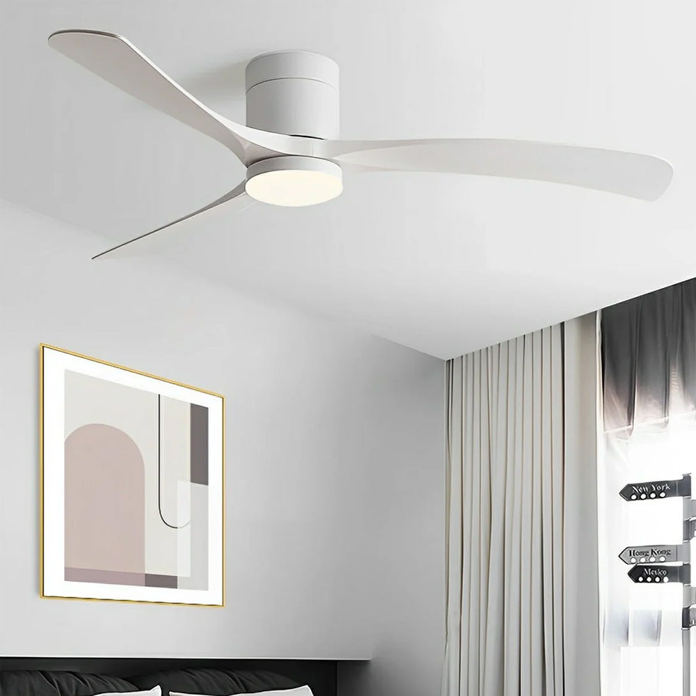 Modern Simple Dimming Acrylic Smart Fan Light
