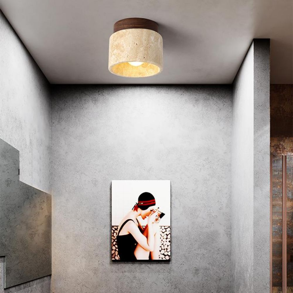Yellow ceiling lamp top