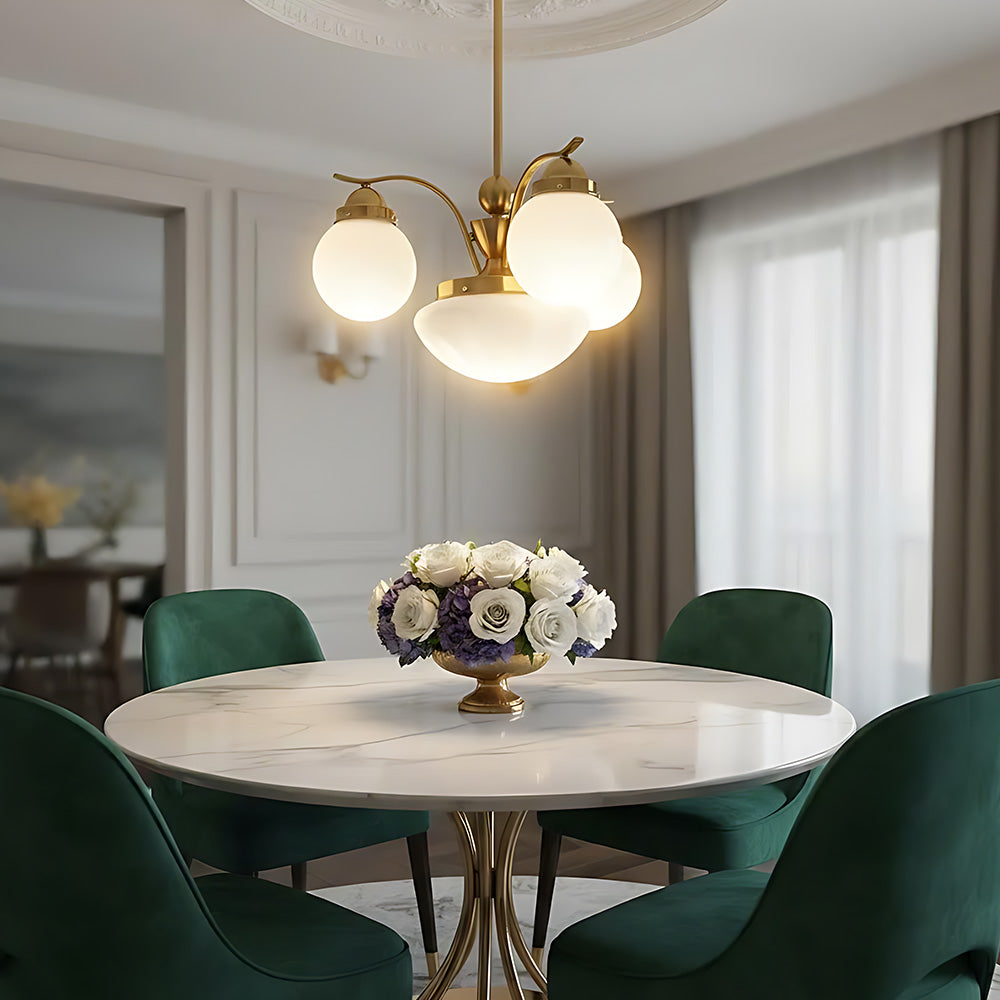 American Vintage Morandi Glass Bubble Chandelier