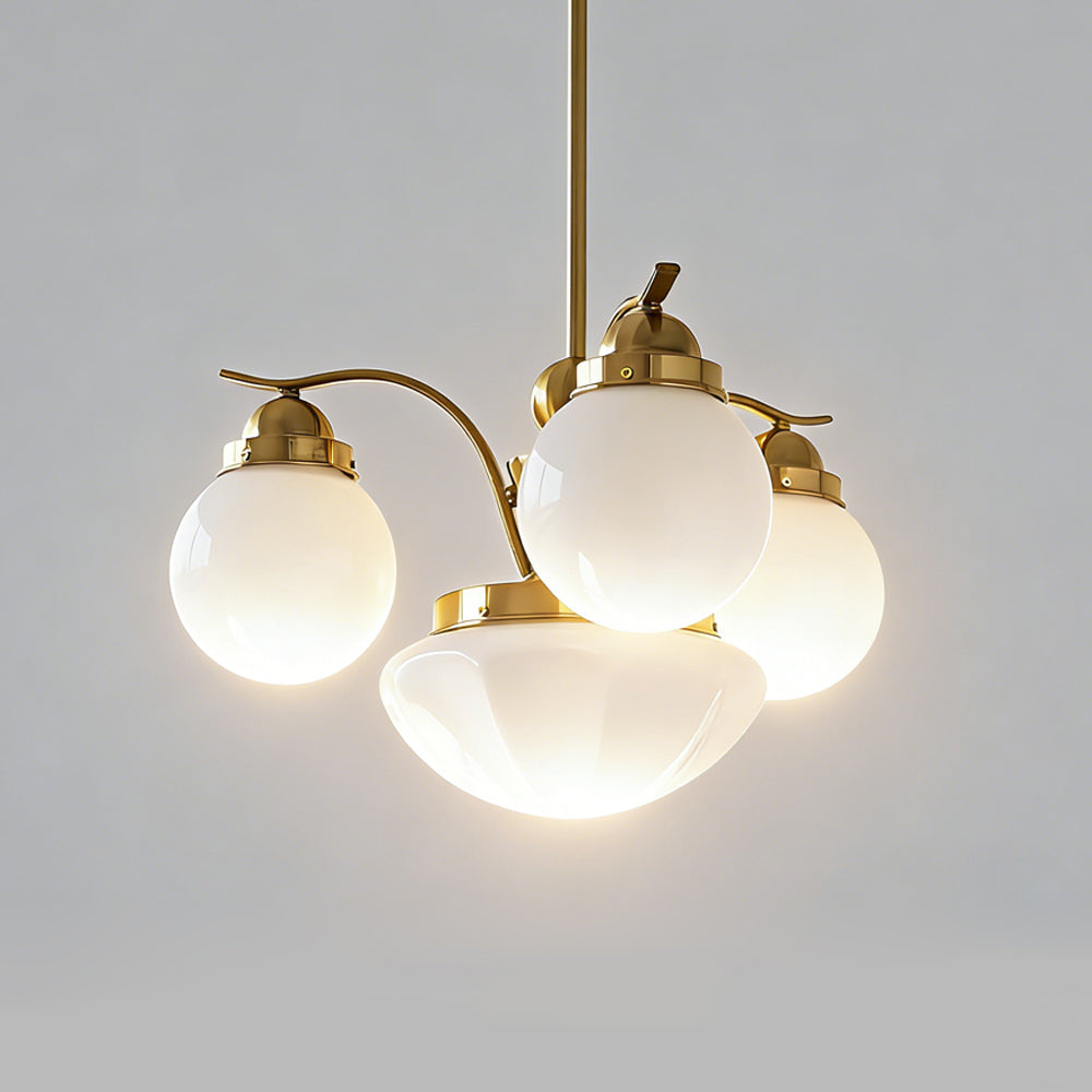 American Vintage Morandi Glass Bubble Chandelier