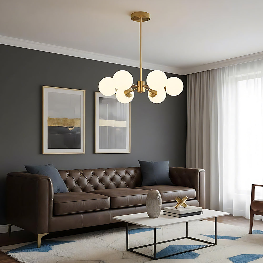 Luxury Magic Bean Solid Brass Glass Chandelier