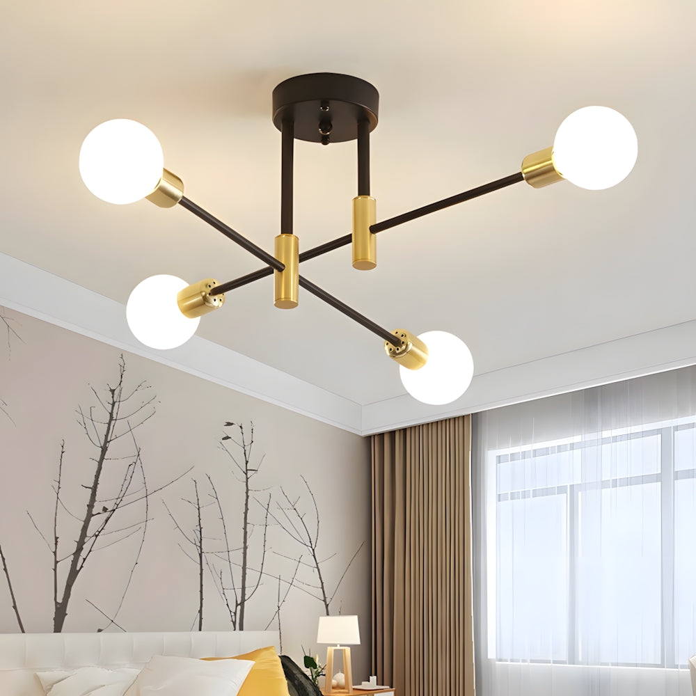 Industrial Creative Style Iron Radial Ceiling Light