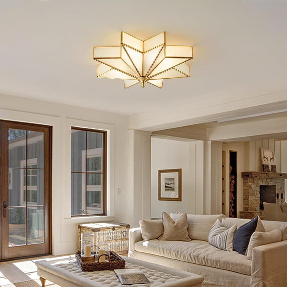 Creativity Geometric Star Metal Ceiling Light