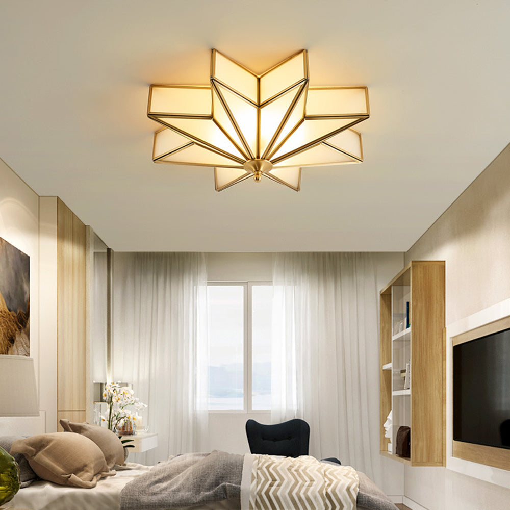 Creativity Geometric Star Metal Ceiling Light