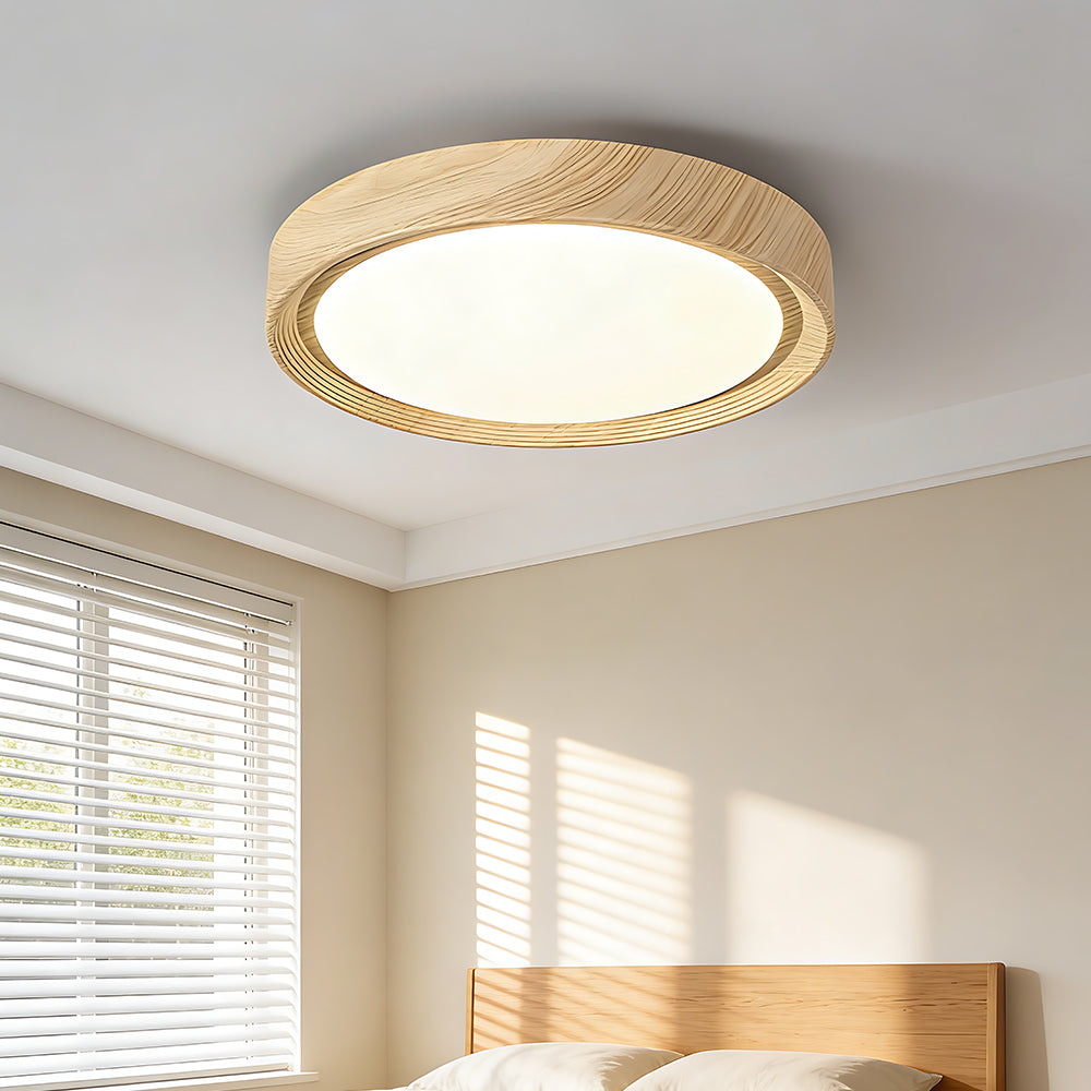 Minimalist Round Eye-Care Metal Ceiling Light