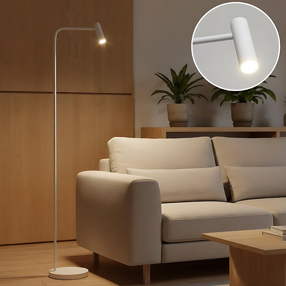 Nordic Minimalist Adjustable Head Aluminum Floor Lamp