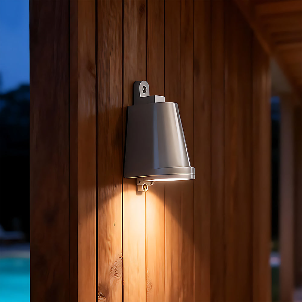 Minimalist Modern Waterproof Horseshoe Shaped Cast Aluminum Outdoor Wall Lamp