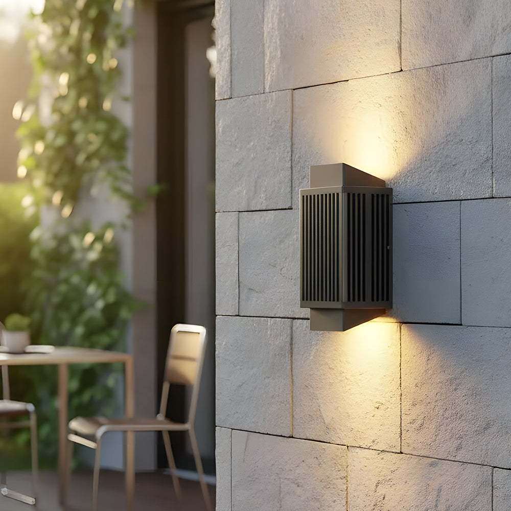 Modern Stylish Black Trapezoid Aluminum LED Outdoor Wall Light