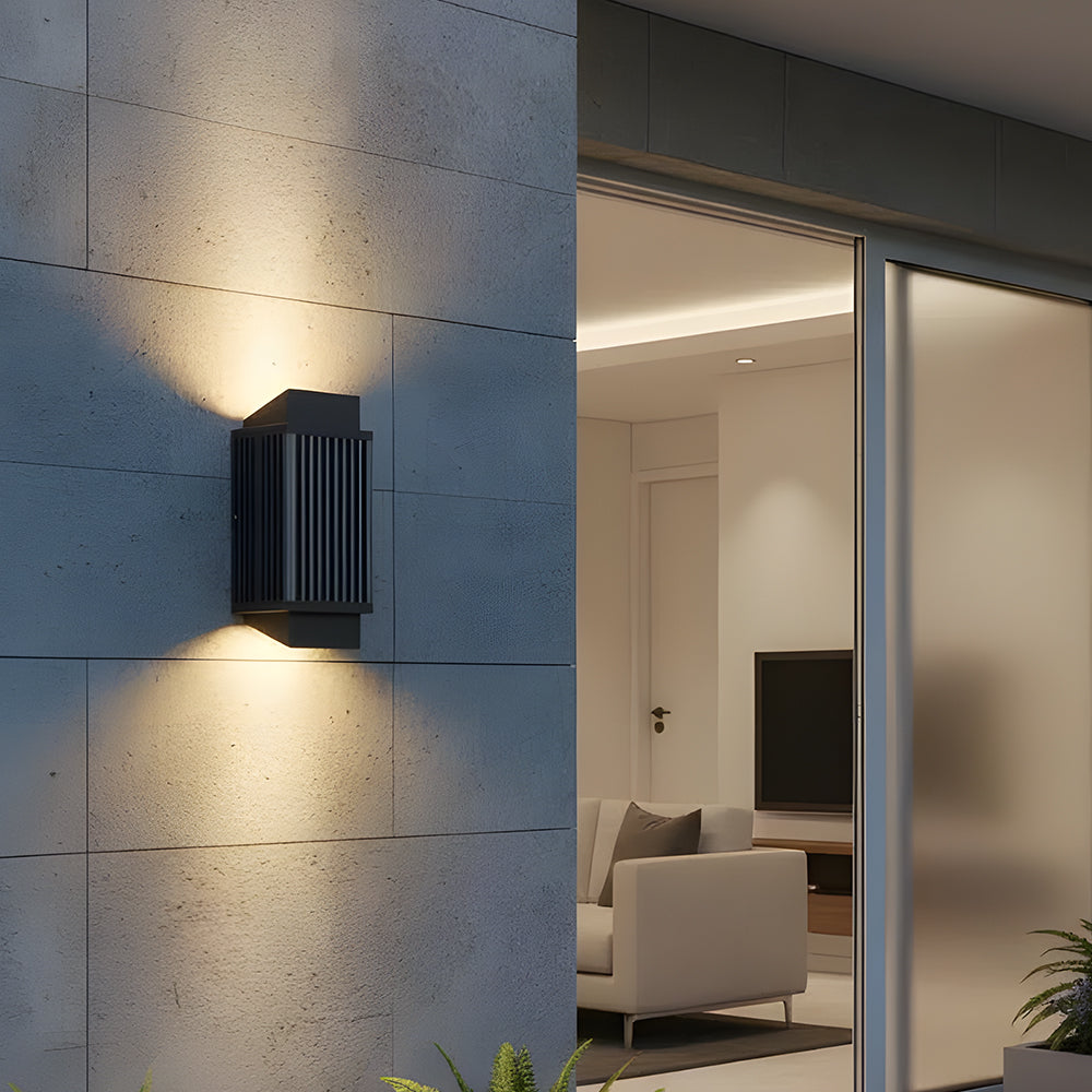 Modern Stylish Black Trapezoid Aluminum LED Outdoor Wall Light