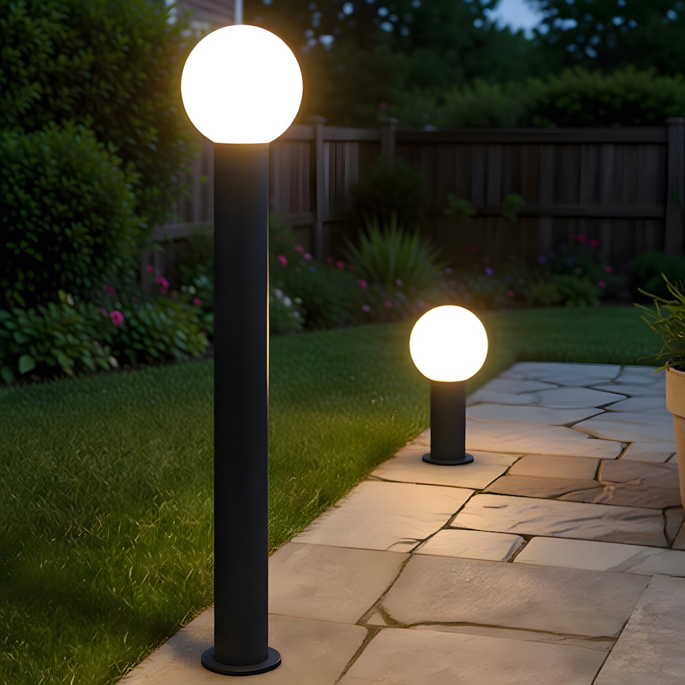 Classic Fashion Cylinder Black Aluminum LED Outdoor Light