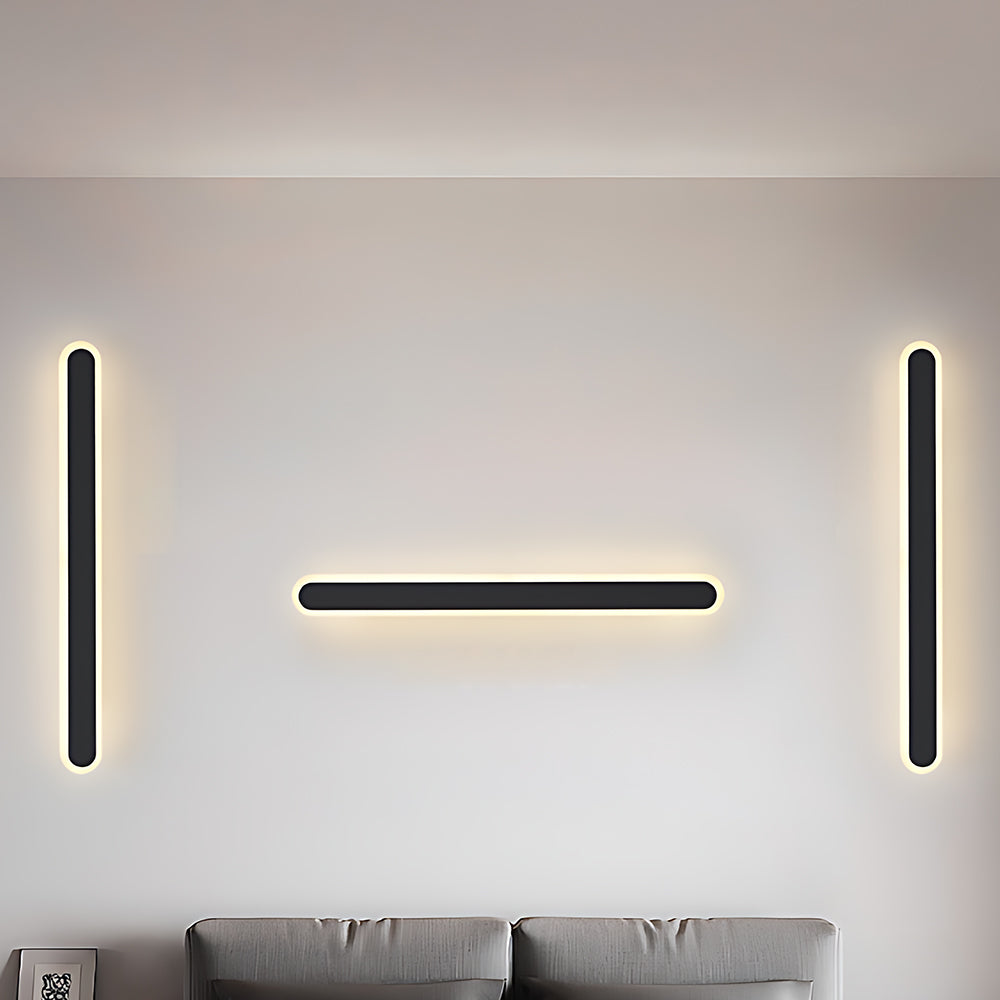 Modern Stylish LED Metal Long Strip Outdoor Wall Light