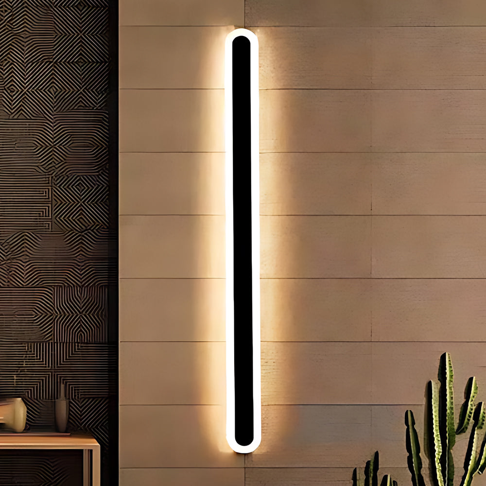 Modern Stylish LED Metal Long Strip Outdoor Wall Light