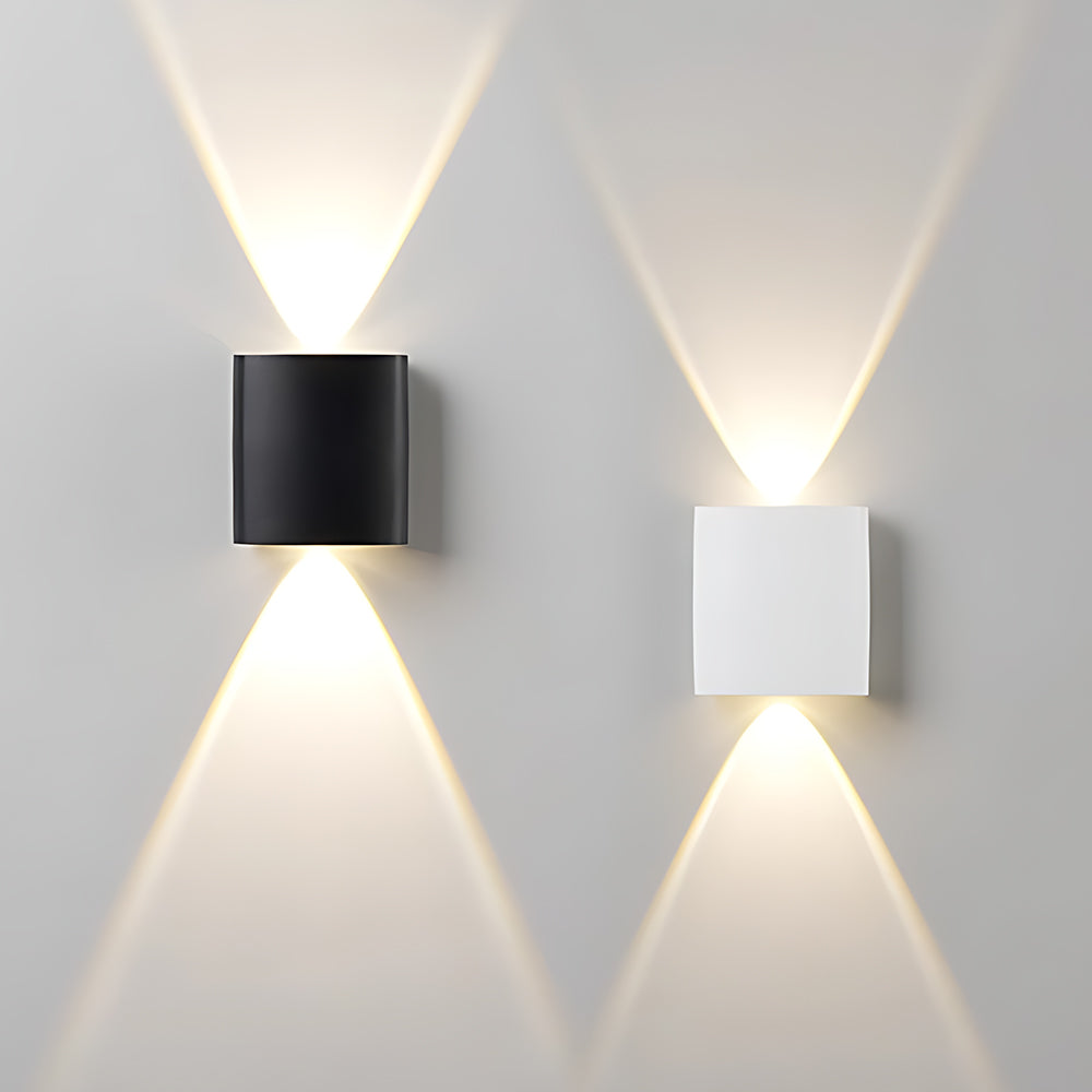 Minimalist Arc Waterproof Aluminum Outdoor Wall Light