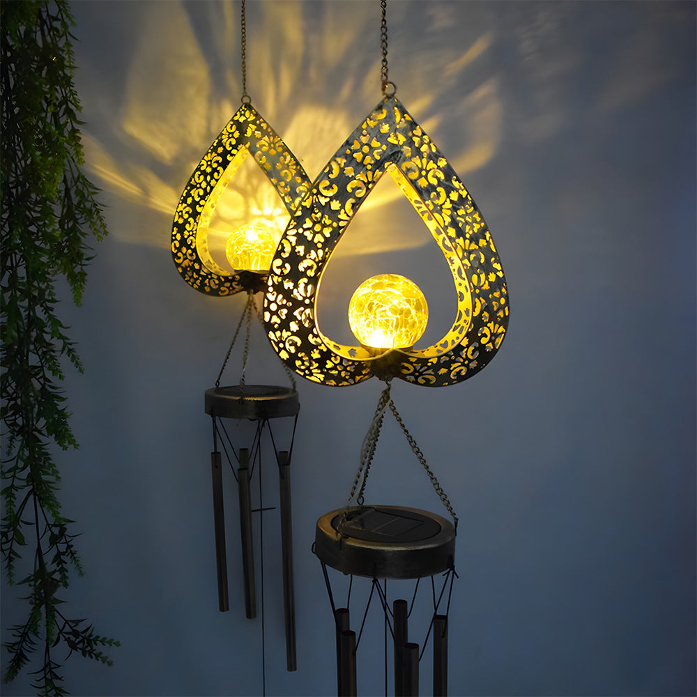 Elegant Iron LED Solar Pendant Lights