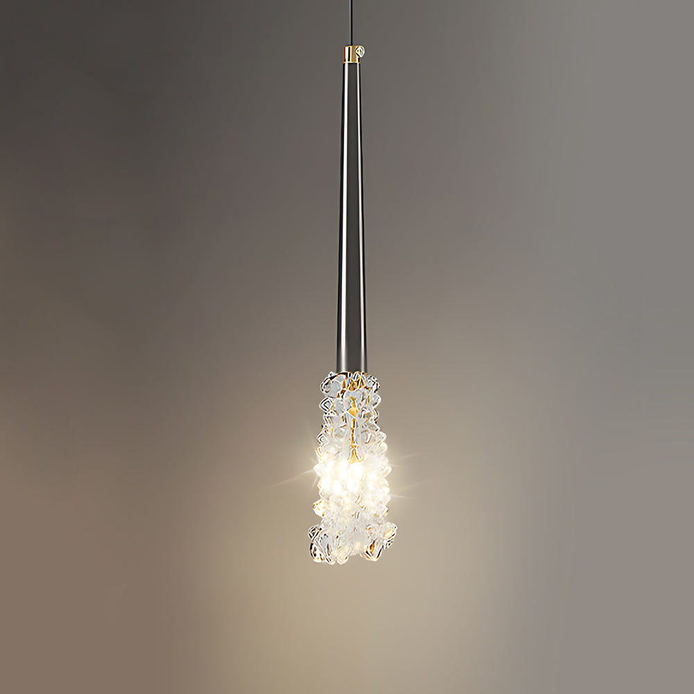 Luxury Ice-Melt Form Solid Brass Pendant Light