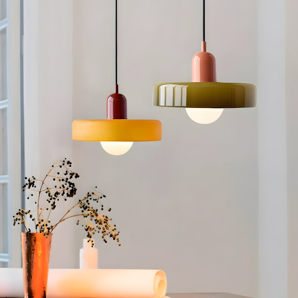 Colorful Modern Art Decor Bauhaus Glass Pendant Light