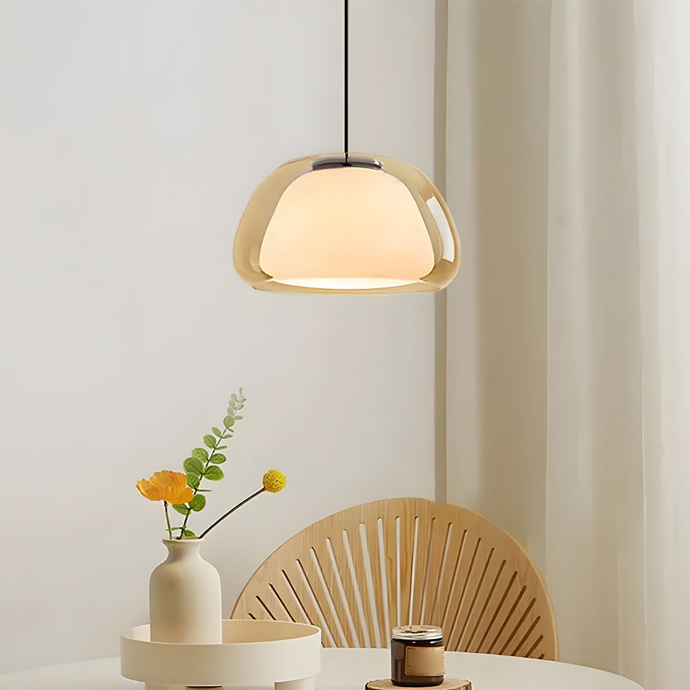 Modern Creative Milk Glass Jelly Pendant Light