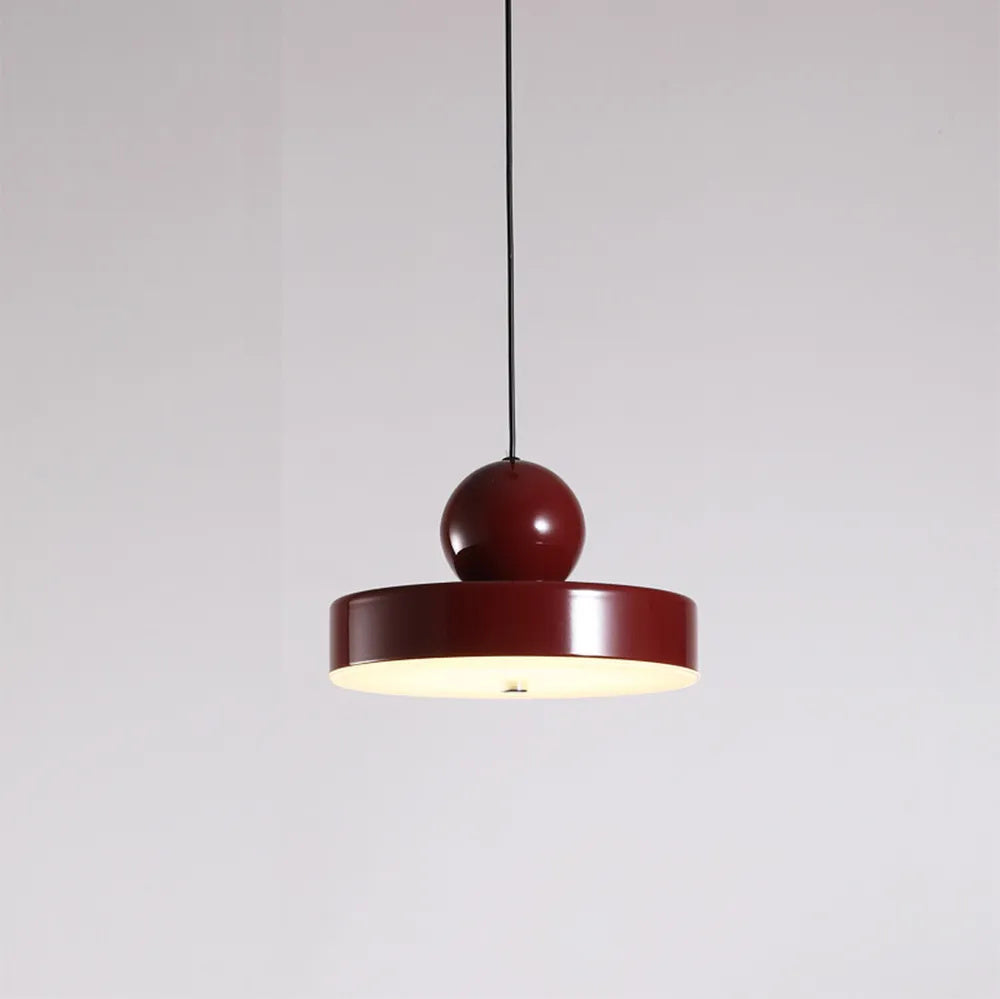 Small Wabi-Sabi Candy Color LED Dining Room Pendant Light