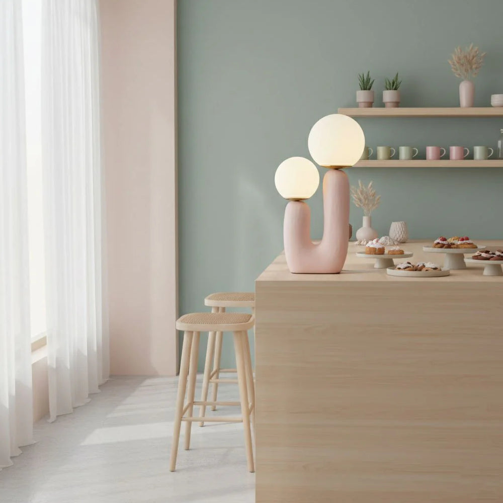 Modern Unique Oo Resin Table Lamp