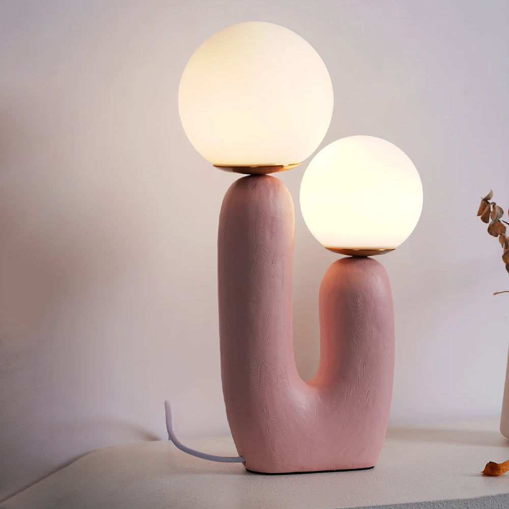 Modern Unique Oo Resin Table Lamp