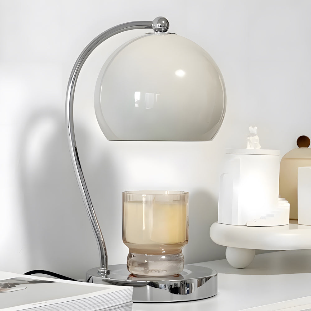 Cute Minimalist Spherical lron Candle Warmer Table Lamp