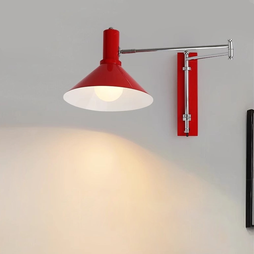 Simple Style Swing Arm Plug In Wall Lamp