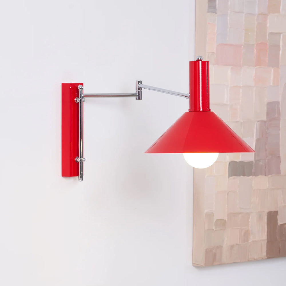 Simple Style Swing Arm Plug In Wall Lamp