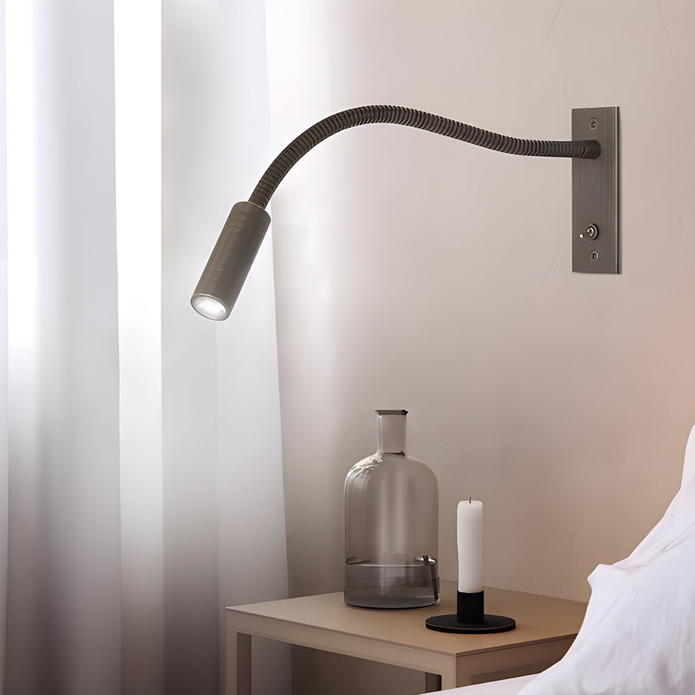 Modern Minimalist Tubular Recessed Rotatable Aluminum Wall Light