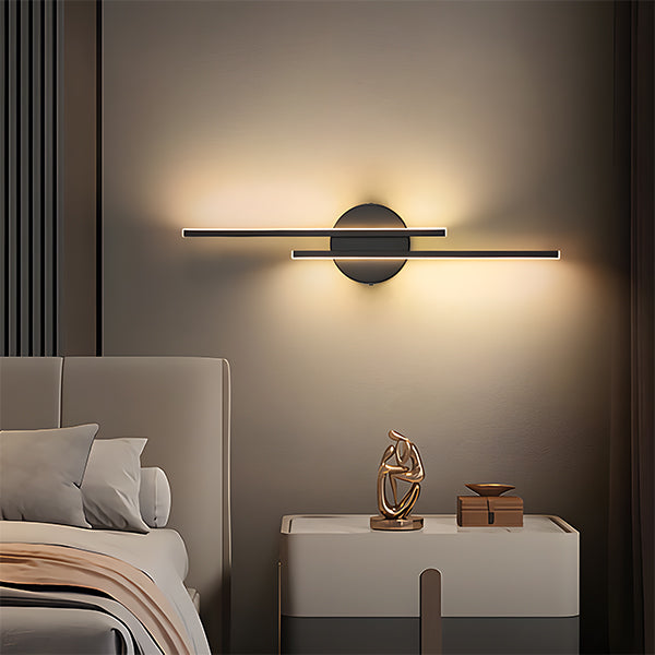 Minimalist Dual Linear LED Metal Wall Light