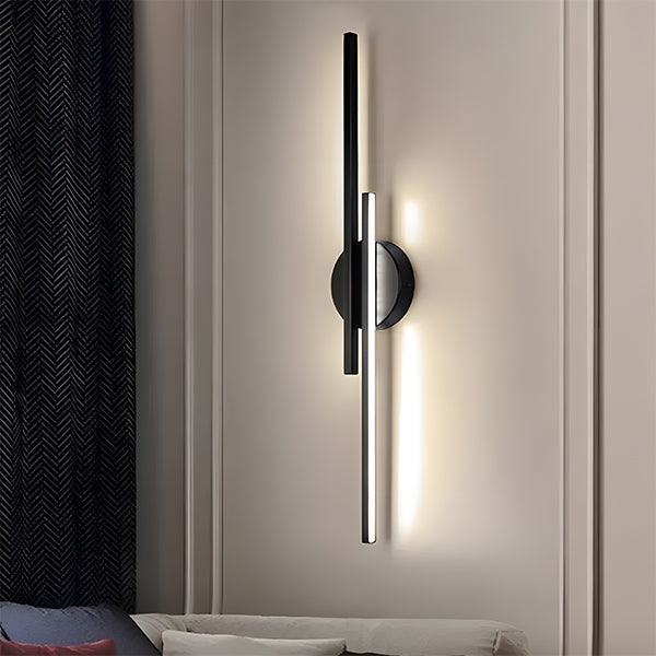 Minimalist Dual Linear LED Metal Wall Light