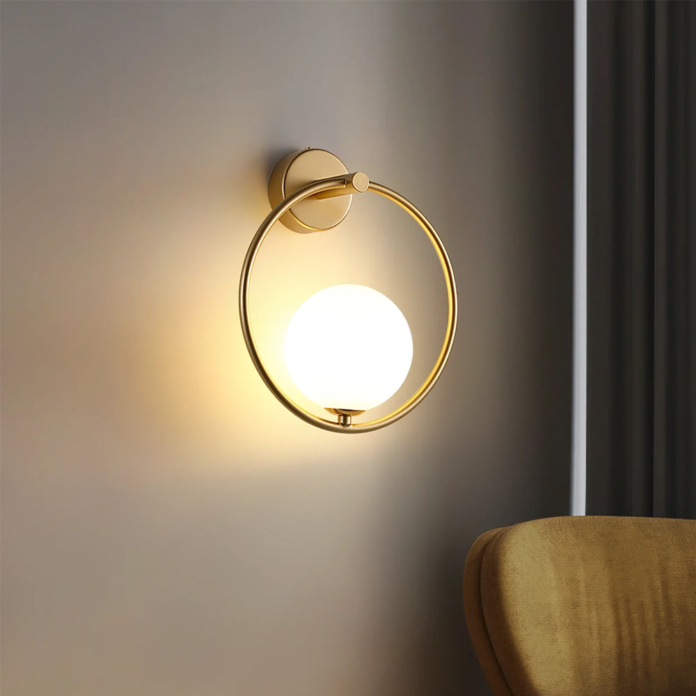 Nordic Modern Exquisite Ring lron Wall Light