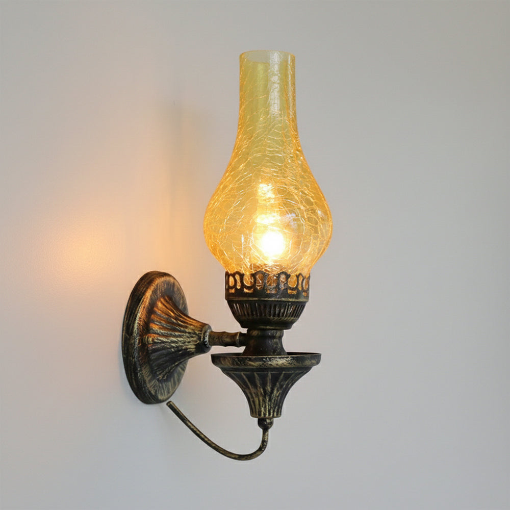 Vintage Rustic Kerosene Iron Wall Light