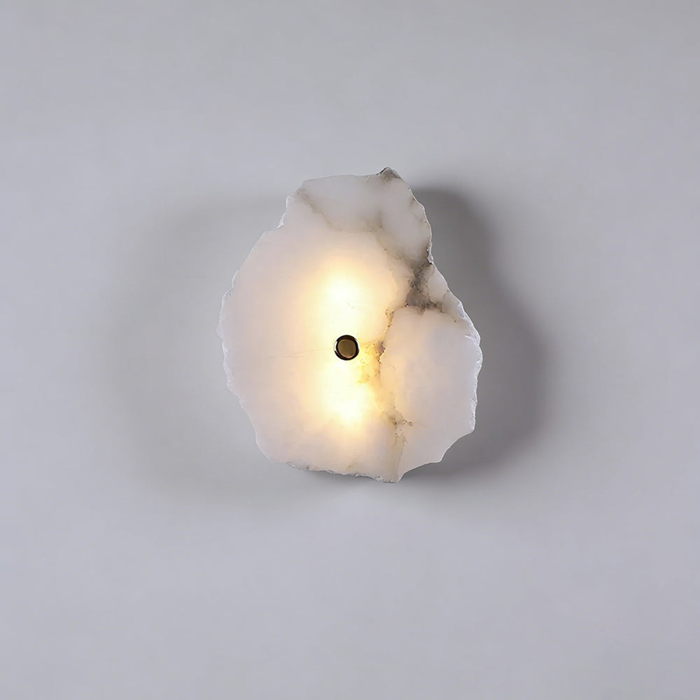 Nordic Elegance Irregular Alabaster LED Wall Light
