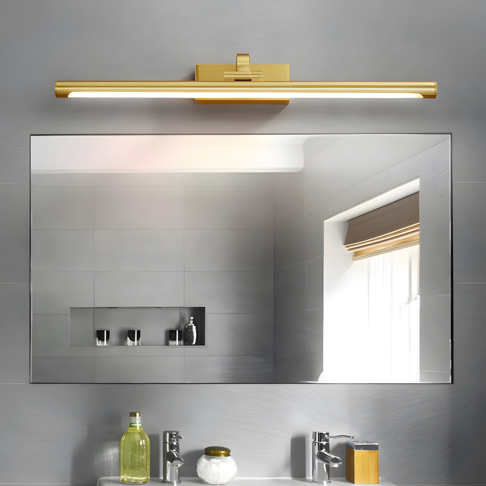 Art Deco Linear Metal LED Bathroom Vanity Light