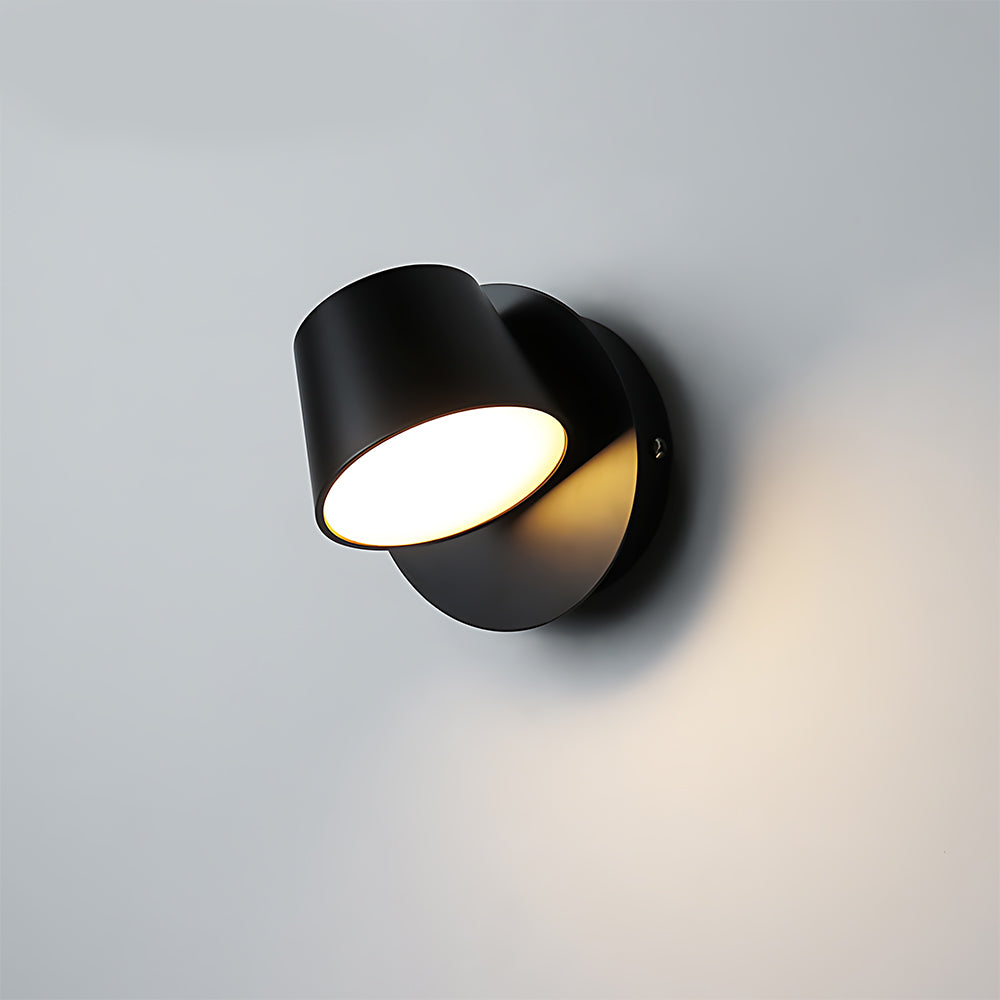 Minimalist Matte Bowl-Shaped Aluminum Wall Lamp
