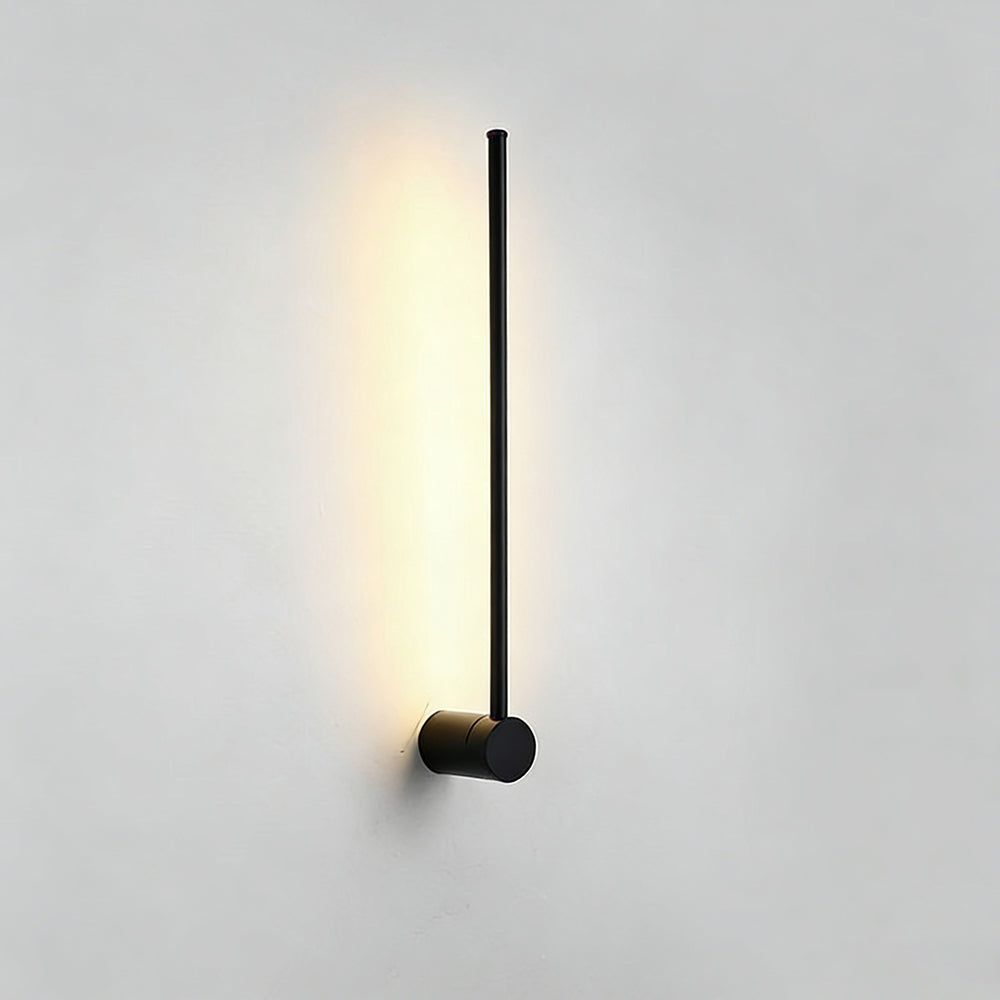 Minimalist Industrial Linear Cylindrical Metal LED Wall Light
