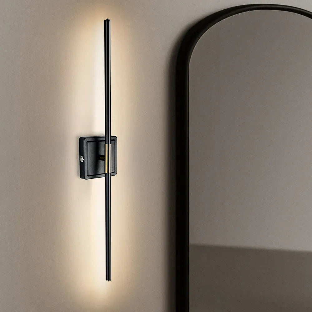 Modern Simple Industrial Long LED Wall Lights Pairs For BedRoom