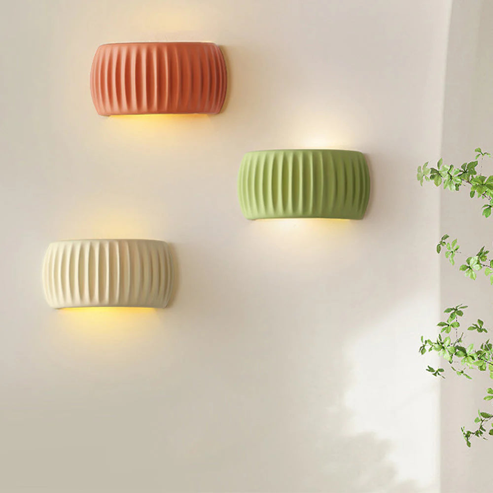 Macaron Cream Color Simple Bedroom Bedside Wall Lamp