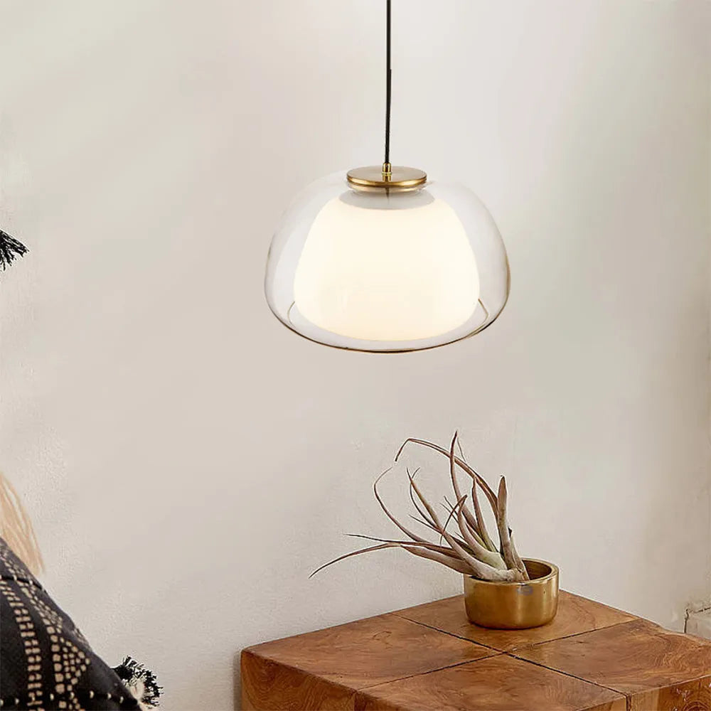 Modern Creative Milk Glass Jelly Pendant Light