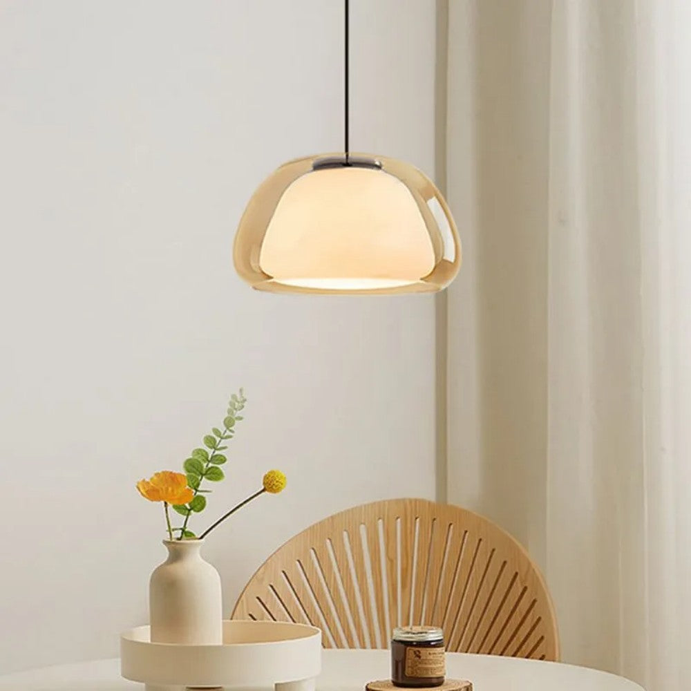 Modern Creative Milk Glass Jelly Pendant Light