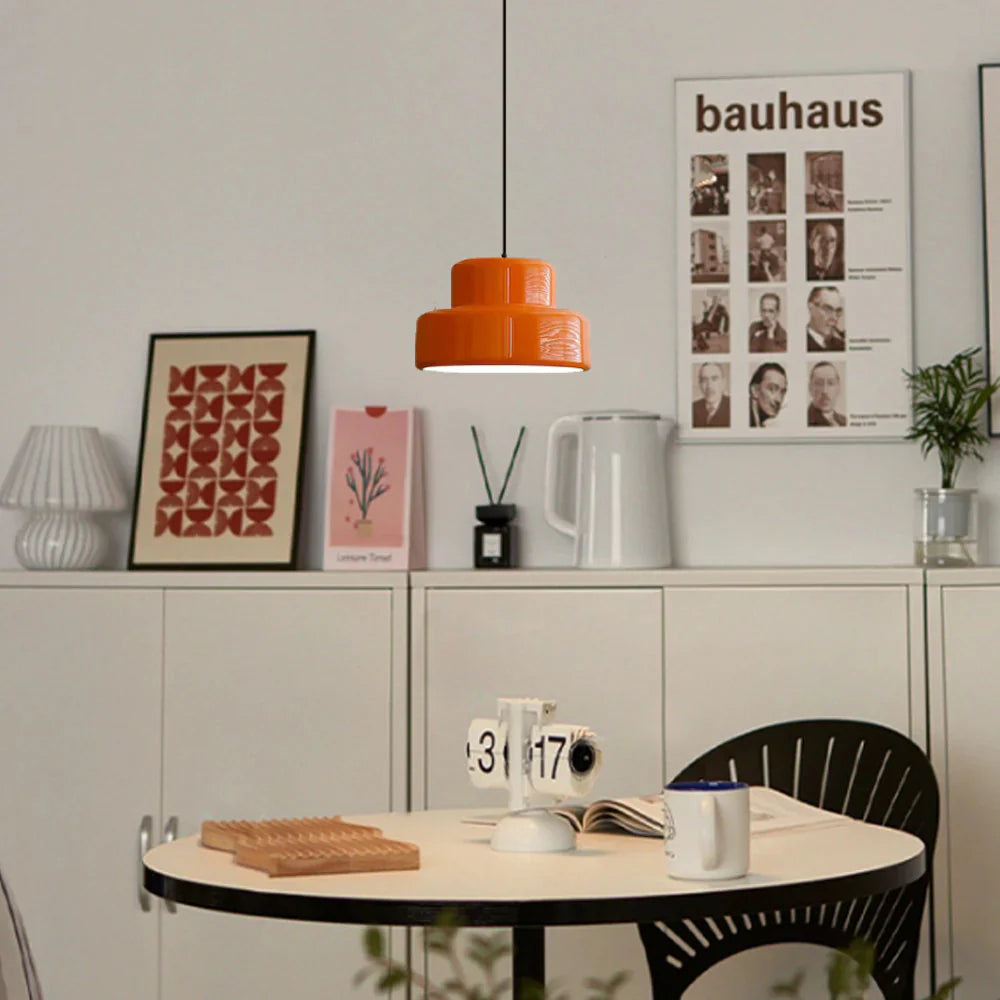 Orange Nordic Bauhaus Vintage Orange Warm Pendant Light