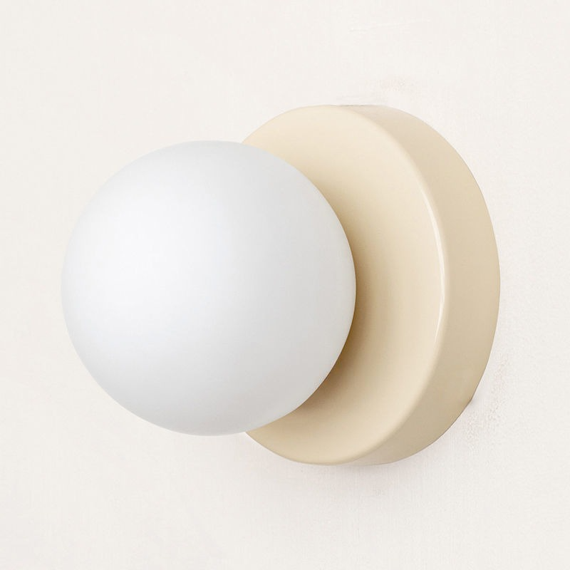 Simple Bedside Corridor Iron Glass LED Small Wall Lamp