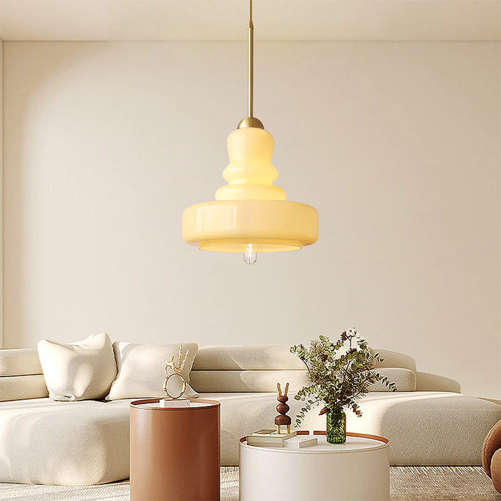 Vintage Bauhaus Colorful Gourd Pendant Light for Dining Room